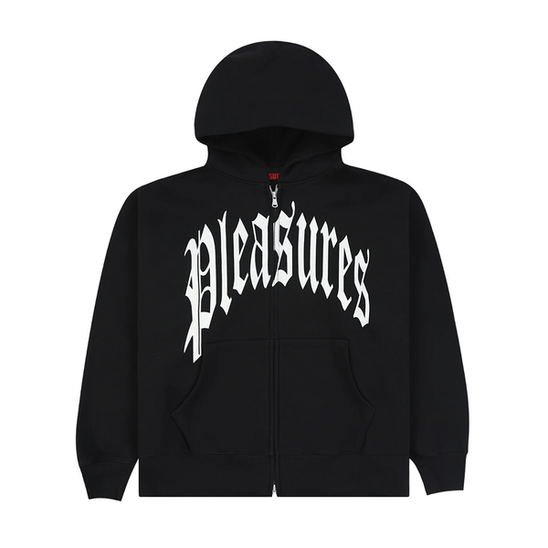 PLEASURES - TWITCH ZIP HOODIE BLACK