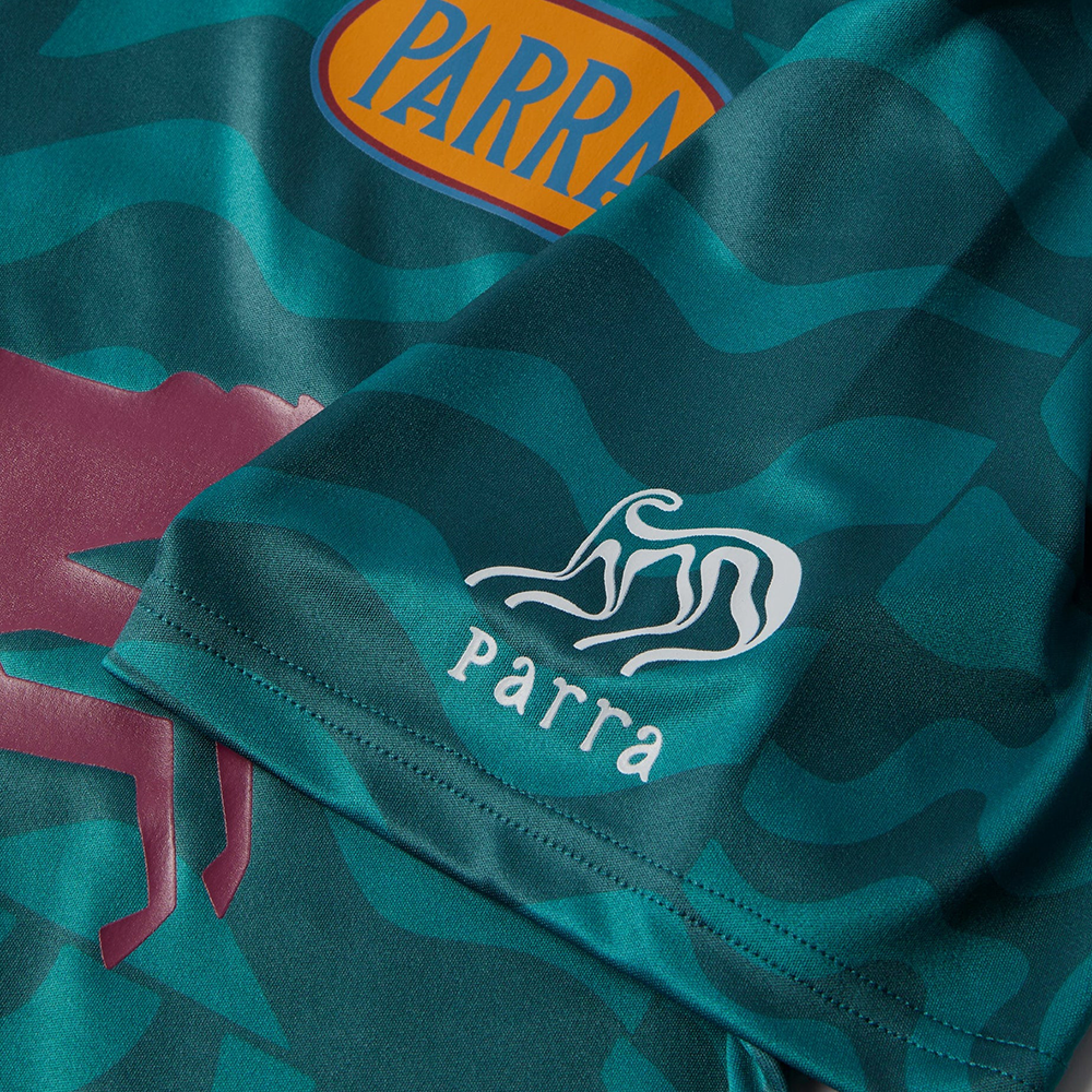 PARRA -  SPORTS FLAGE POLO SHIRT SEA GREEN