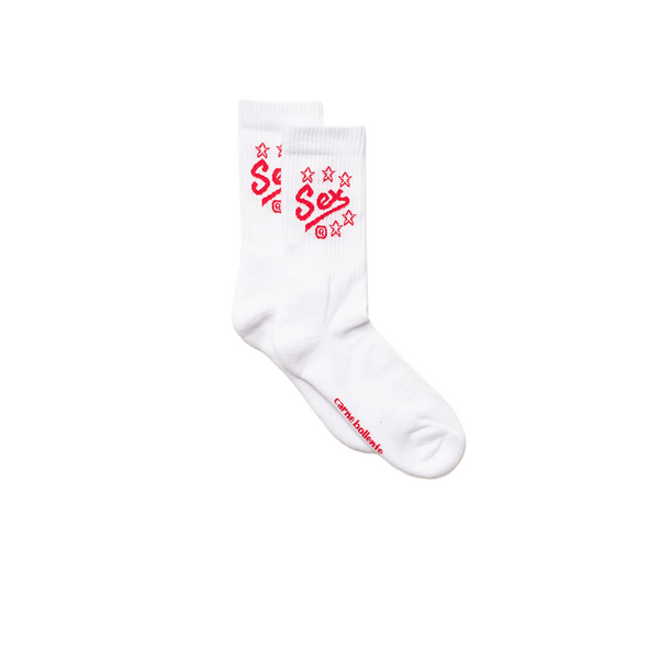 CARNE BOLLENTE - SHOCKS SOCKS WHITE