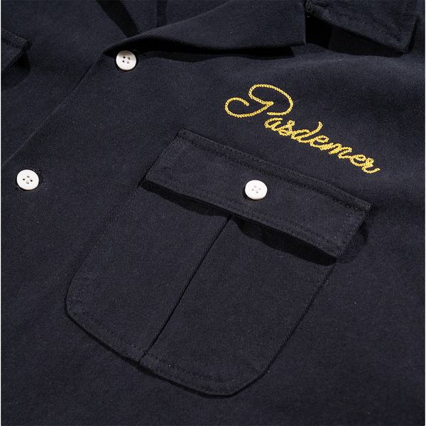 PAS DE MER - BOWLING SHIRT BLACK