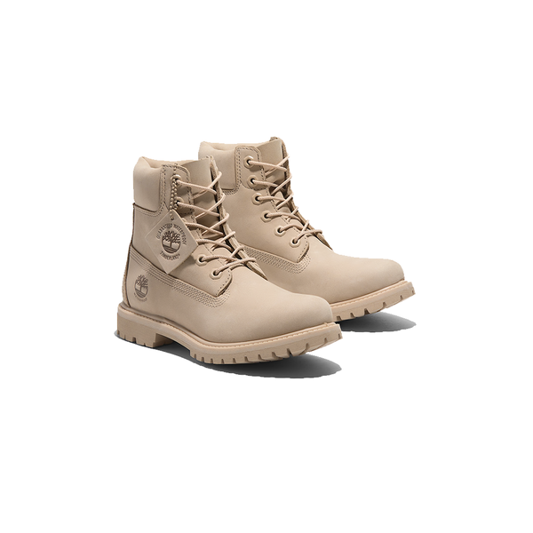 TIMBERLAND - W' PREMIUM 6 IN WATERPROOF BOOT LIGHT BEIGE NUBUCK