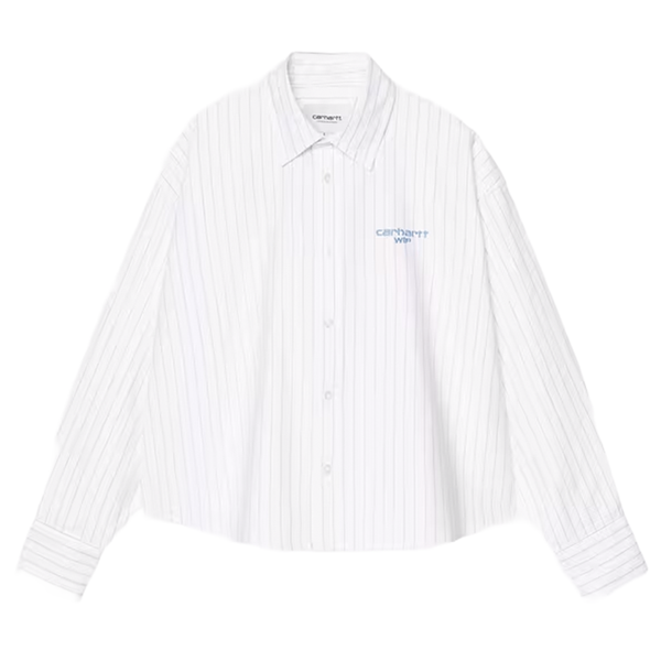 CARHARTT WIP - W' LS SHIRT CASSEL STRIPE WHITE/BLEACH