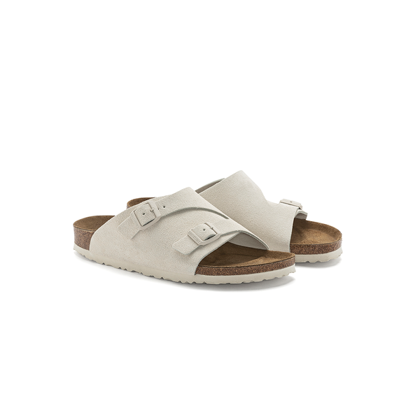 BIRKENSTOCK - ZURICH ELEMENTAL WHITE SUEDE LEATHER