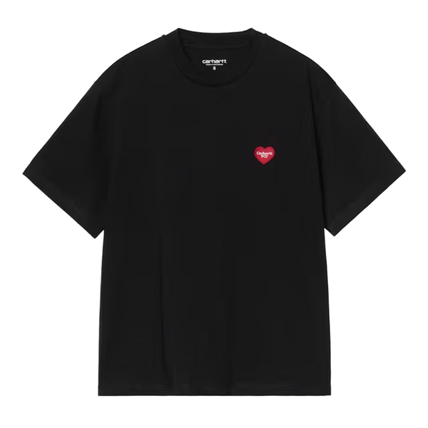 CARHARTT WIP - W' S/S HEART PATCH T-SHIRT BLACK/RED