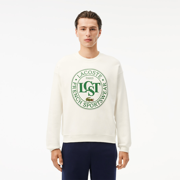 LACOSTE -  LOOSE FIT GRAPHIC CREWNECK