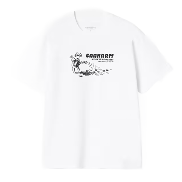 CARHARTT WIP - W' BUMPER STICKER T-SHIRT WHITE