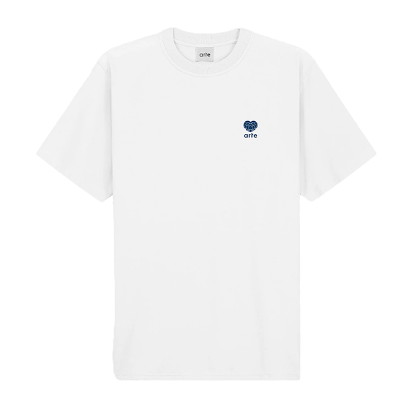 ARTE - HEART FLOWER LOGO T-SHIRT WHITE