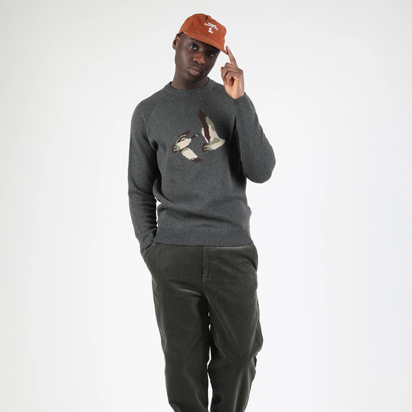 WEMOTO - JOHNSON KNIT PULLOVER DARK GREY