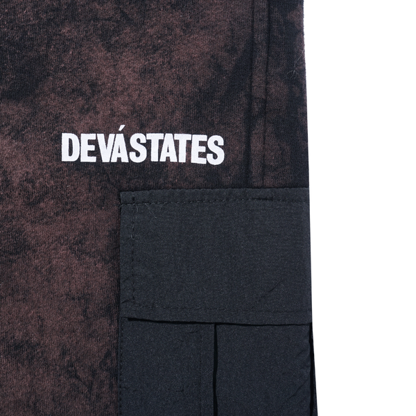 DEVA STATES - CARGO PANTS FUSE BLEACHED BLACK