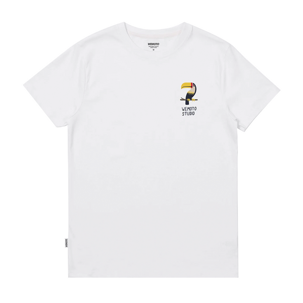 WEMOTO -TOUCAN T-SHIRT WHITE