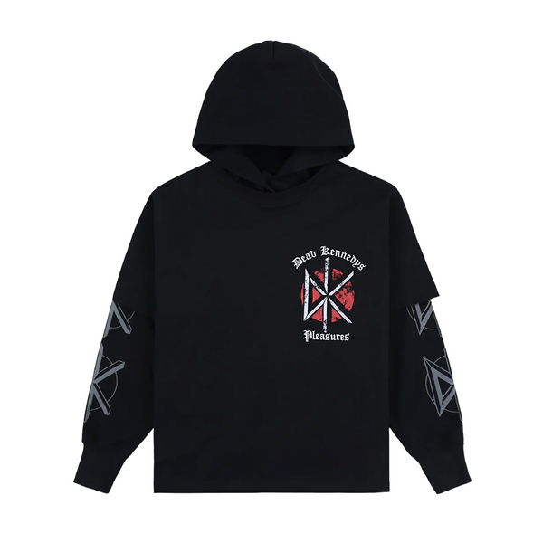 PLEASURES - KENNEDYS LAYERED HOODIE