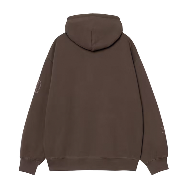 CARHARTT WIP - HOODED HACKWORK SWEAT VITOLA/GLASSY PINK