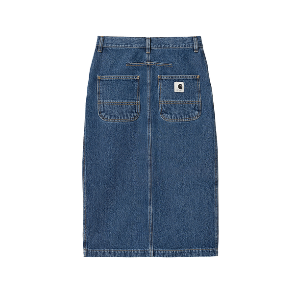 CARHARTT WIP - W' COLBY SKIRT BLUE STONE WASHED