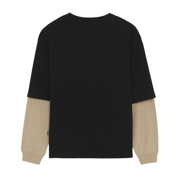 IUTER - HOPE DOUBLE SLEEVE LS TEE BLACK