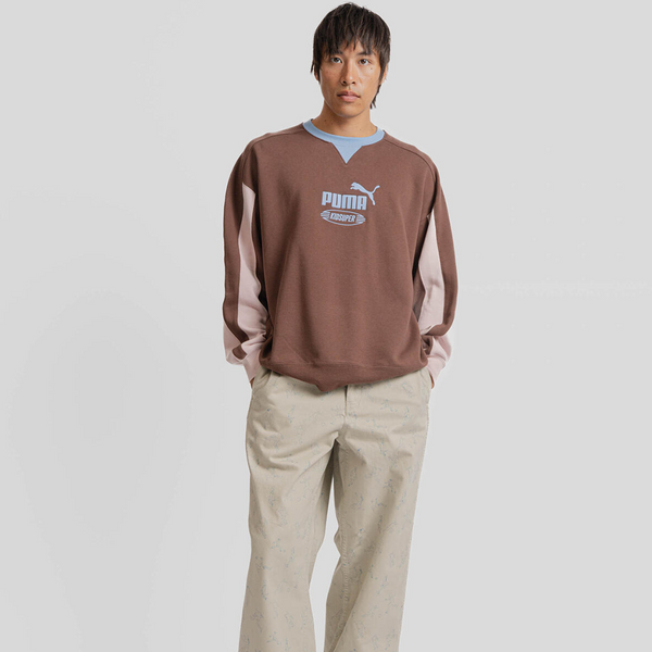 PUMA X KIDSUPER -  CREWNECK ESPRESSO BROWN