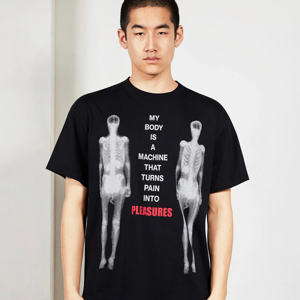 PLEASURES - MACHINE T-SHIRT BLACK