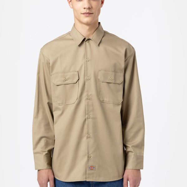 DICKIES - WORK SHIRT LS REC KHAKI