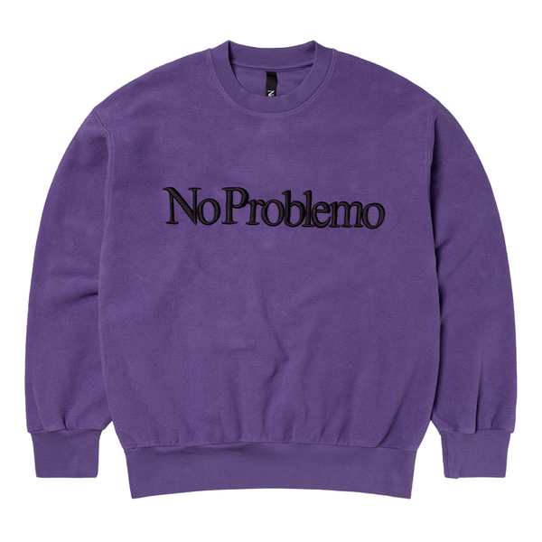 NO PROBLEMO - REVERSE FLEECE SWEAT LILAC