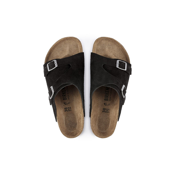 BIRKENSTOCK - ZURICH BLACK SUEDE LEATHER