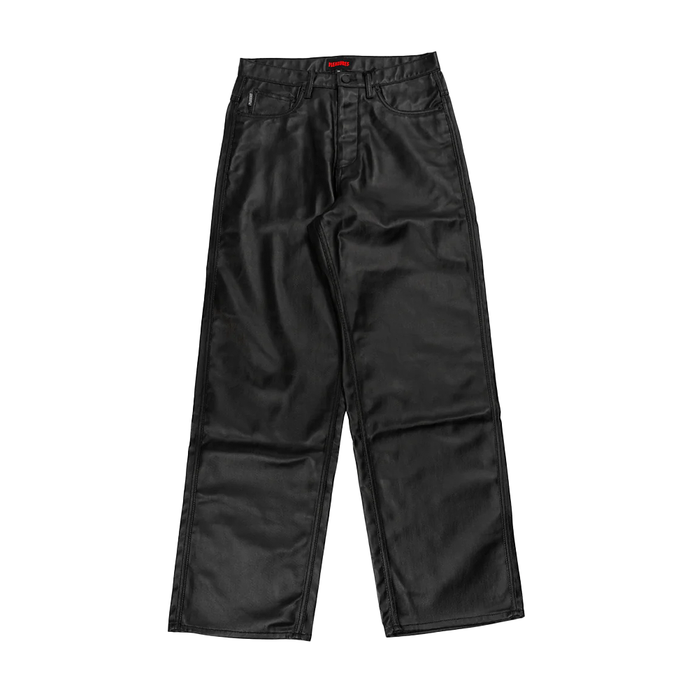 PLEASURES - LATEX FORMULA BAGGY JEANS BLACK