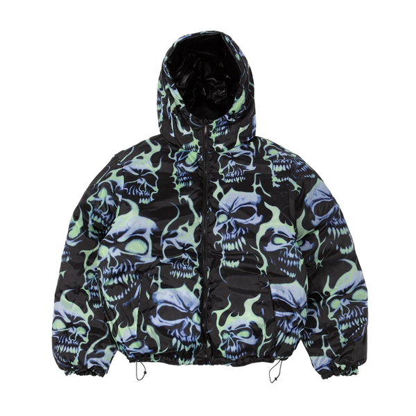 WASTED PARIS - PUFFER REVERSIBLE JACKET SKULL BLACK