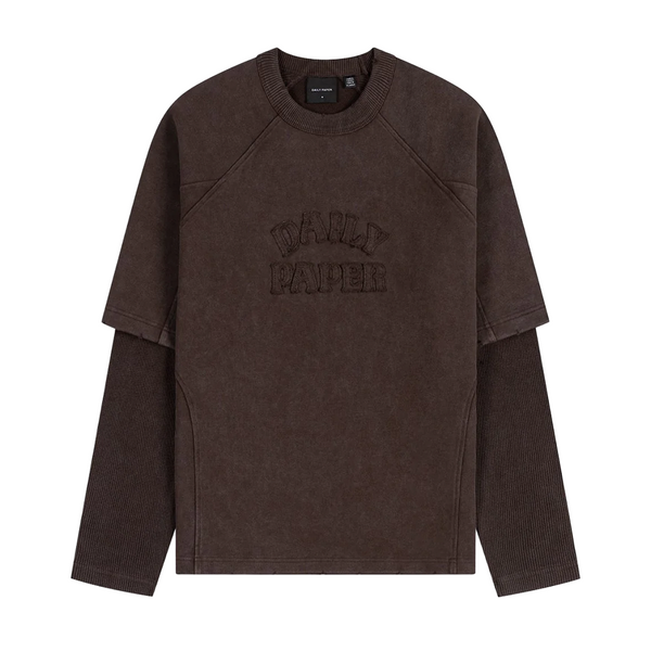 DAILY PAPER - RAGLAN STACKED LAYERED LS T-SHIRT MOLE