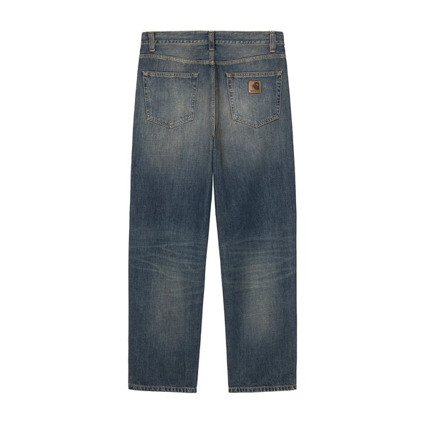 CARHARTT WIP - AARON PANT BLUE MID WORN USED