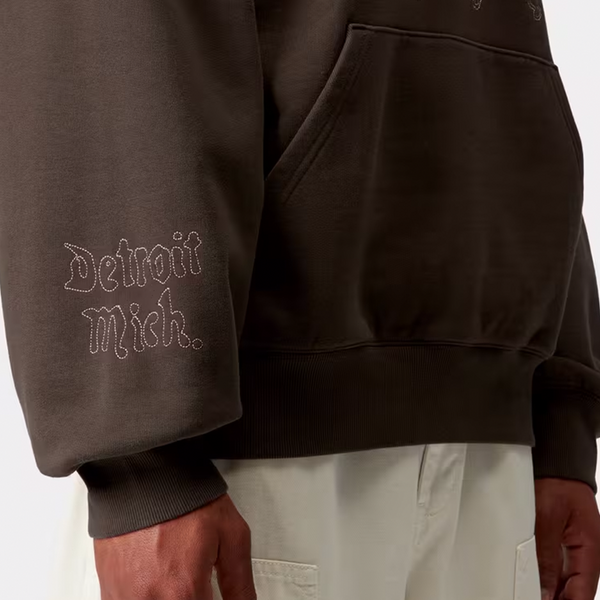 CARHARTT WIP - HOODED HACKWORK SWEAT VITOLA/GLASSY PINK