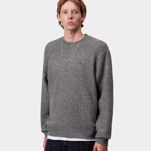 CARHARTT WIP - CURTIS SWEATER TANGLED GRAPHITE