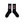 CARNE BOLLENTE - STRIP TEASE SOCKS BLACK