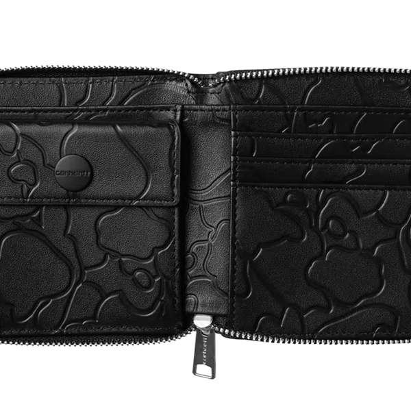 CARHARTT WIP - CAMO DUCK WALLET BLACK