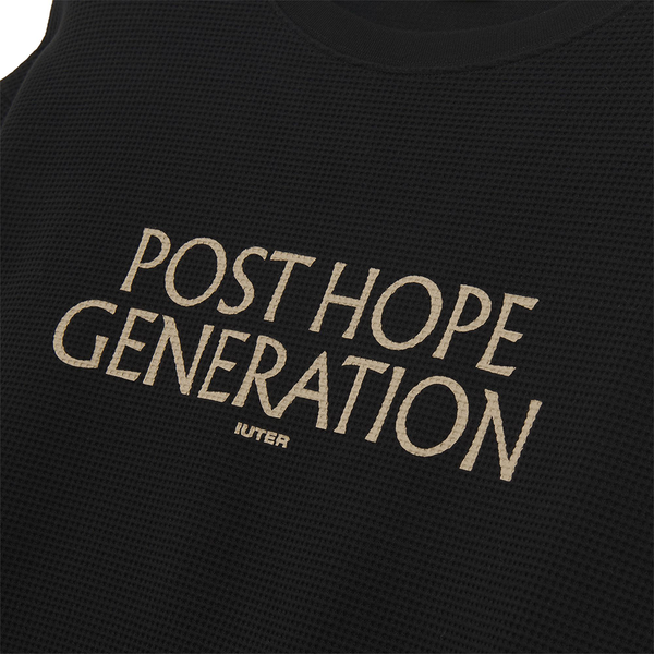 IUTER - HOPE DOUBLE SLEEVE LS TEE BLACK