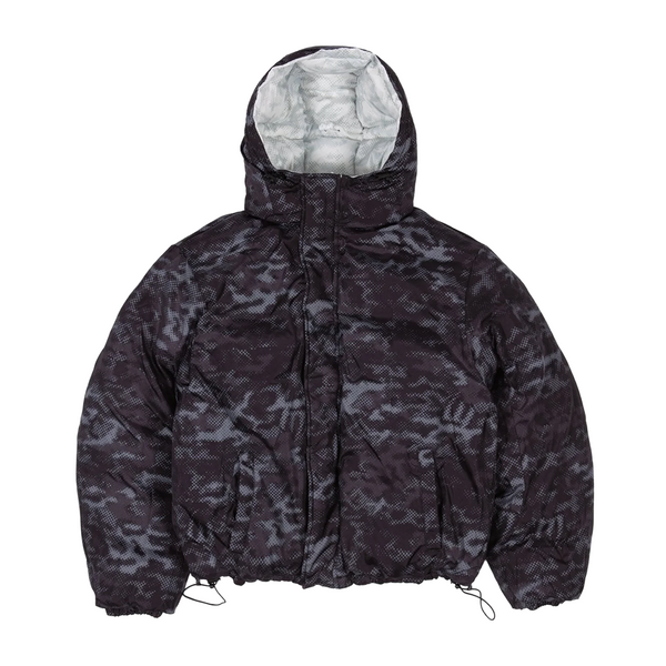 WASTED PARIS - DIGICAMO REVERSIBLE PUFFER JACKET WHITE/BLACK