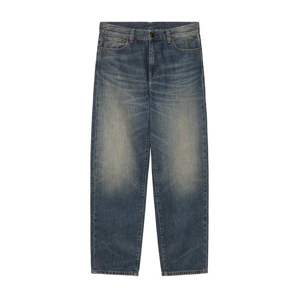 CARHARTT WIP - AARON PANT BLUE MID WORN USED