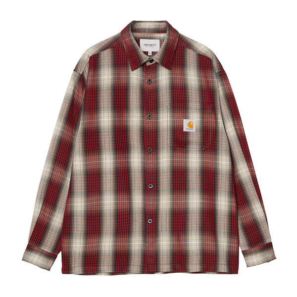 CARHARTT WIP - L/S HARLIN SHIRT CHECK/CHILI PEPPER