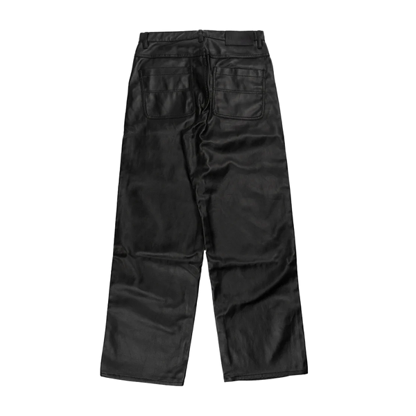 PLEASURES - LATEX FORMULA BAGGY JEANS BLACK