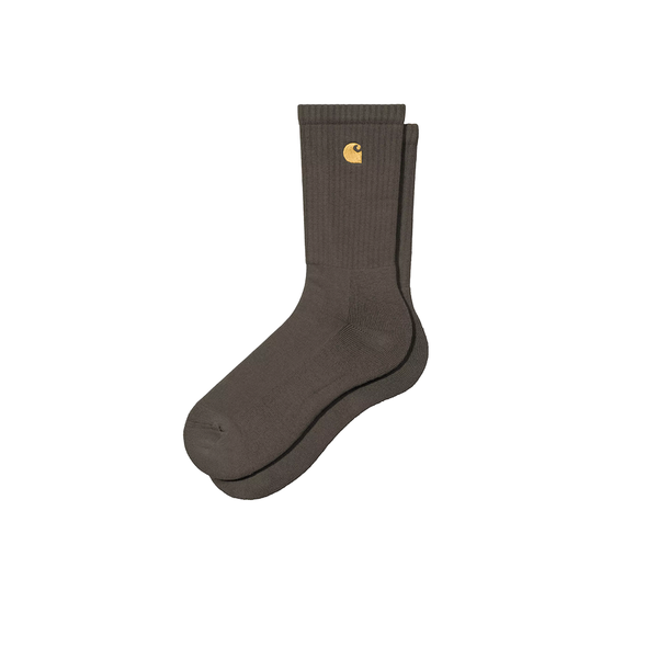 CARHARTT WIP - CHASE SOCKS SHUNGITE/GOLD