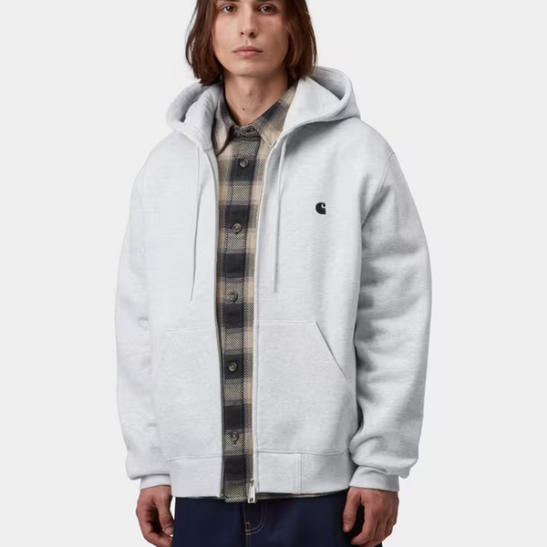 CARHARTT WIP - HOODED MACK JACKET ASH HEATHER/GREY