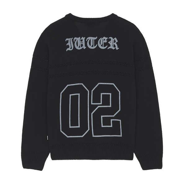 IUTER - STARS FOOTBALL SWEATER BLACK