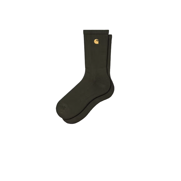 CARHARTT WIP - CHASE SOCKS OLIVE/GOLD