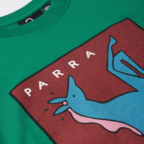 PARRA - VERTICAL HORSE T-SHIRT GREEN