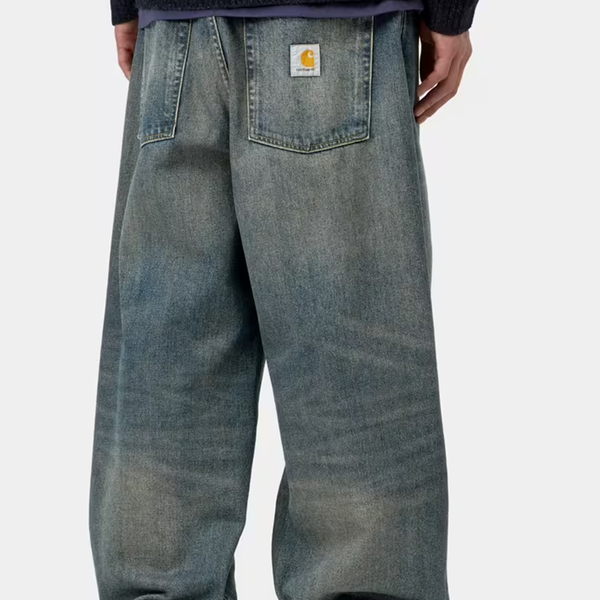 CARHARTT WIP - BRANDON PANT BLUE WORN USED WASH