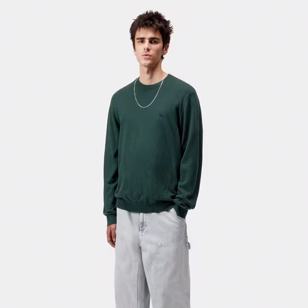 CARHARTT WIP - MADISON SWEATER DARK FIR/BLACK