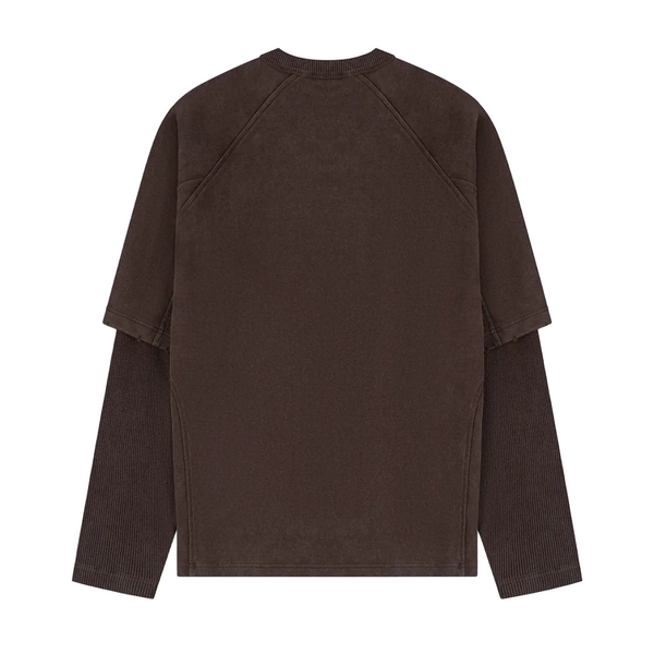 DAILY PAPER - RAGLAN STACKED LAYERED LS T-SHIRT MOLE
