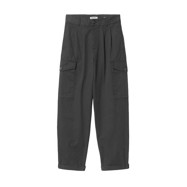 CARHARTT WIP - W' COLLINS PANT BLACK GARMENT DYED