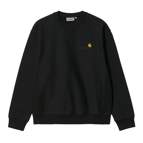 CARHARTT WIP - AMERICAN SCRIPT SWEATSHIRT BLACK