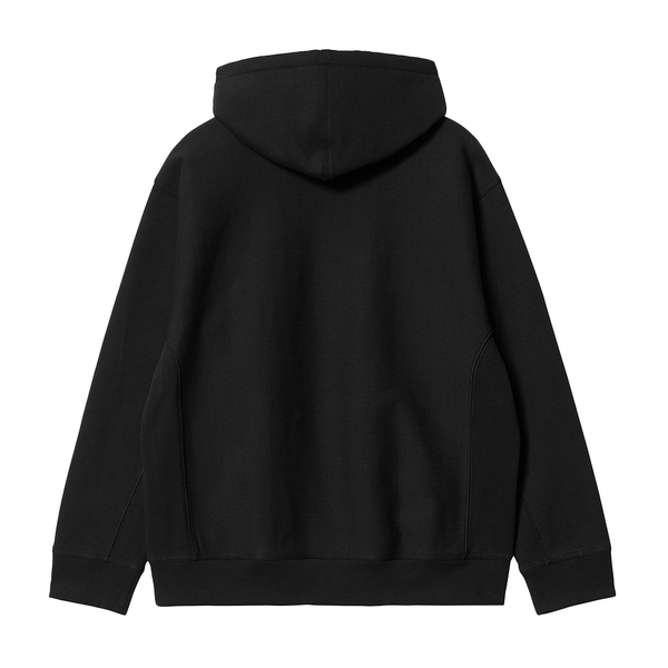 CARHARTT WIP - HOODED AMERICAN SCRIPT  SWEATSHIRT BLACK