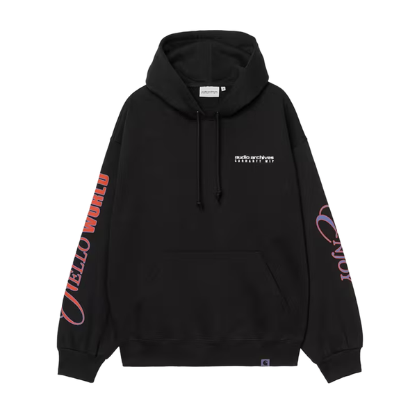 CARHARTT WIP - AUDIO ARCHIVES WIP HOODED BLACK