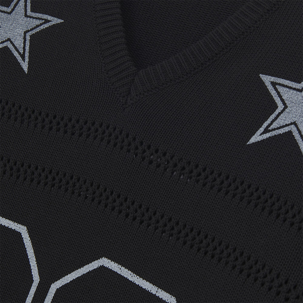 IUTER - STARS FOOTBALL SWEATER BLACK