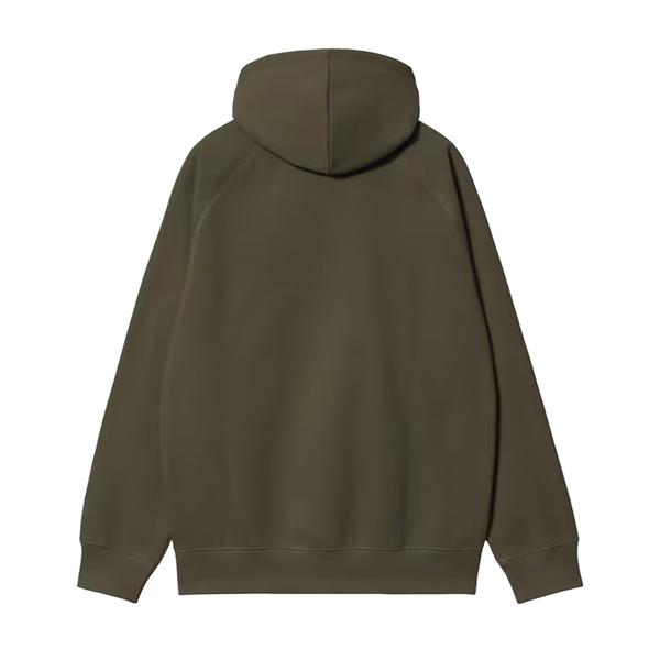 CARHARTT WIP - HOODED CHASE SWEAT OLIVE/GOLD
